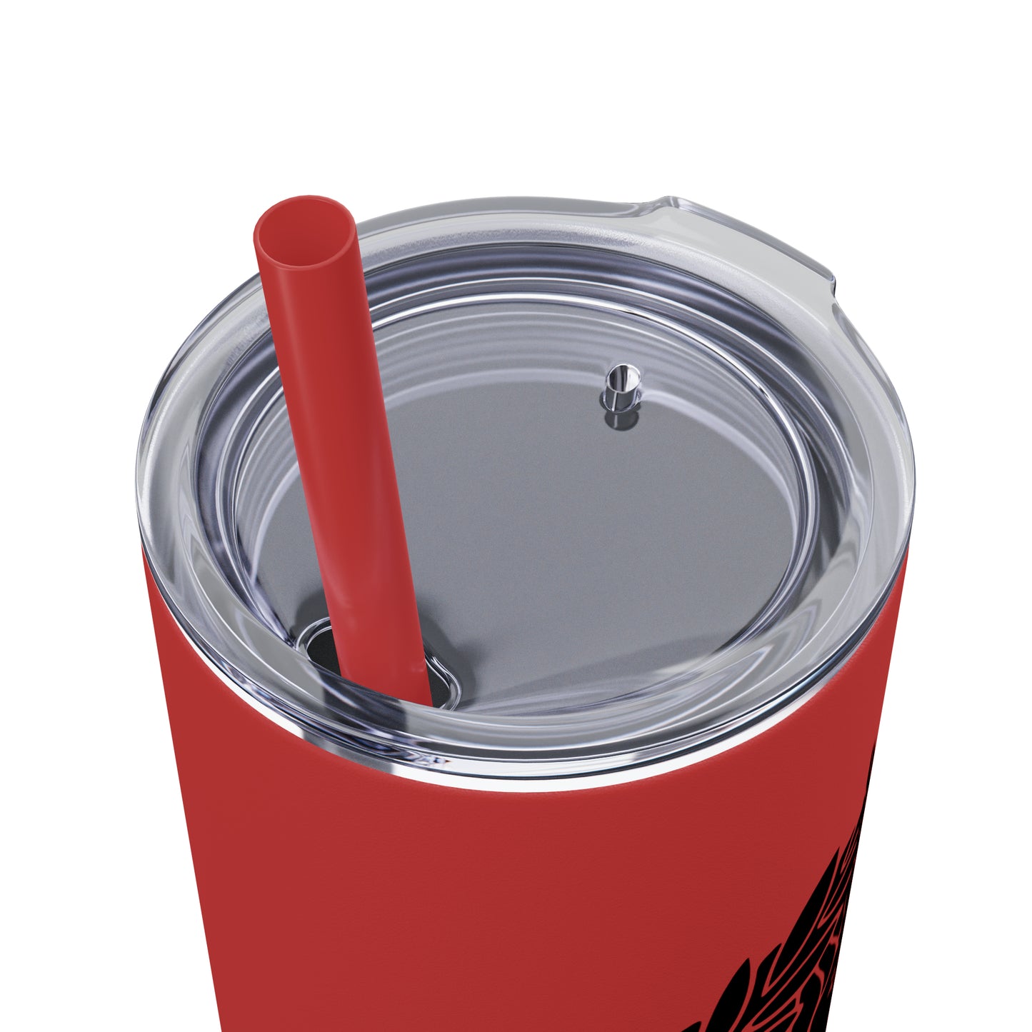 Zeus Skinny Tumbler with Straw, 20oz