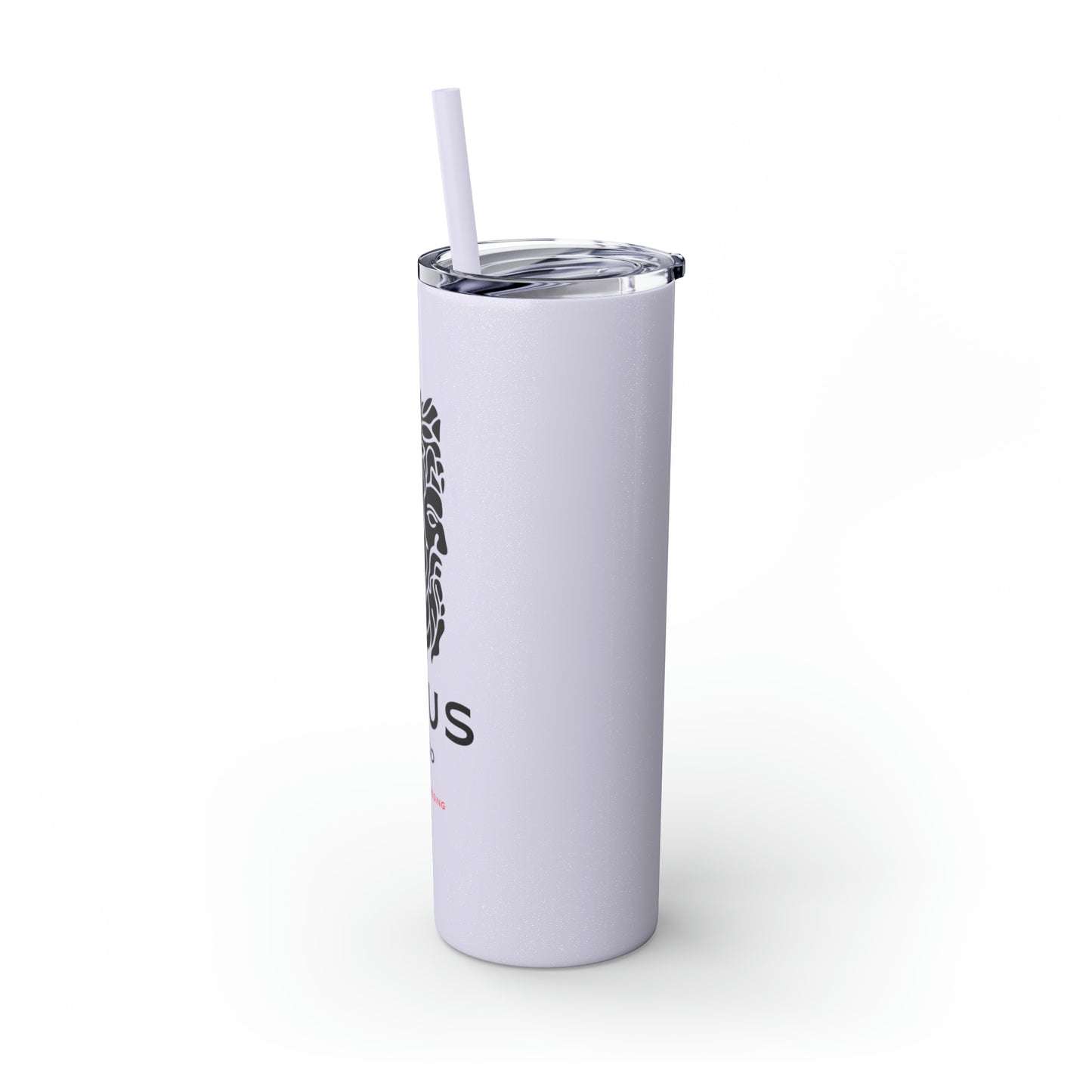 Zeus Skinny Tumbler with Straw, 20oz
