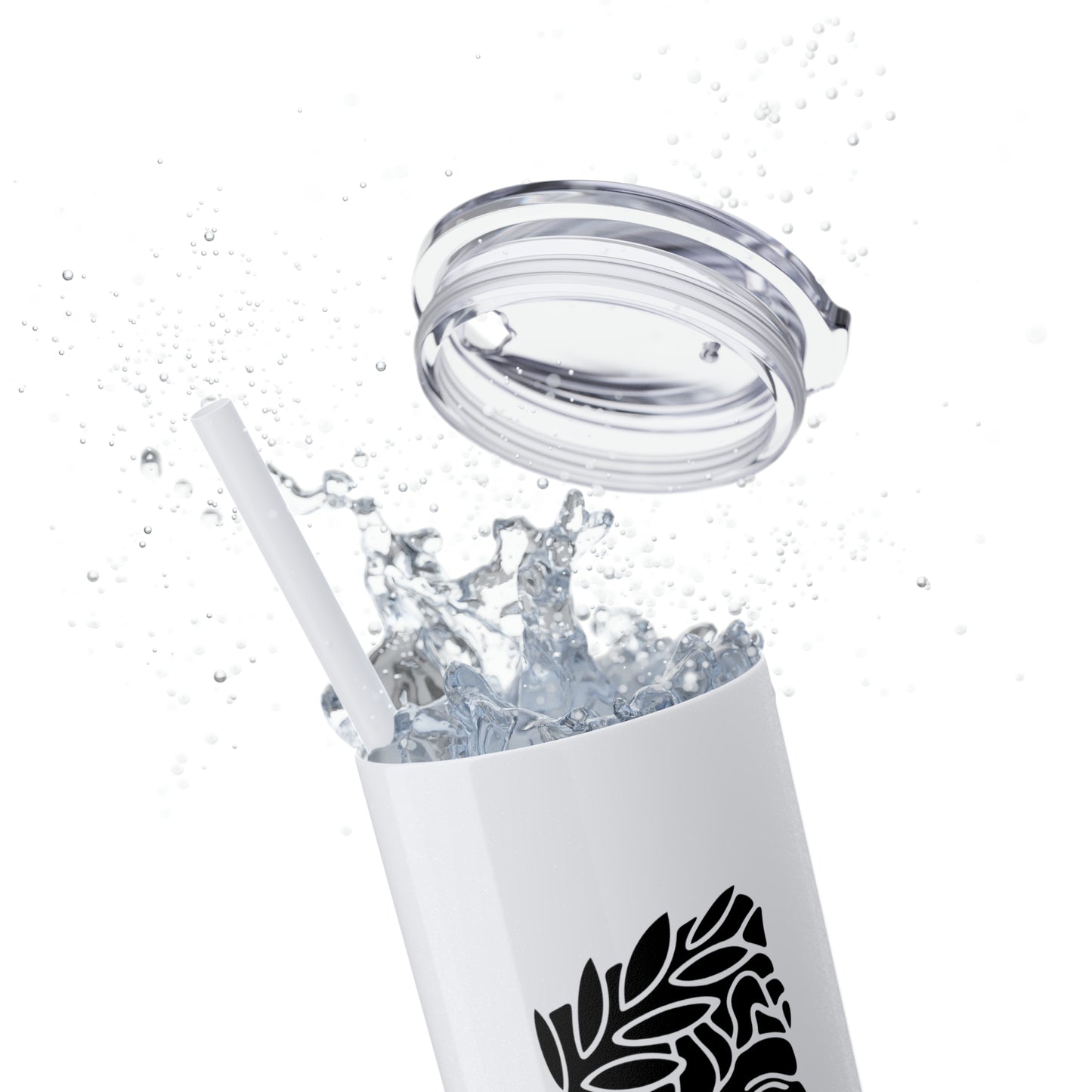 Zeus Skinny Tumbler with Straw, 20oz