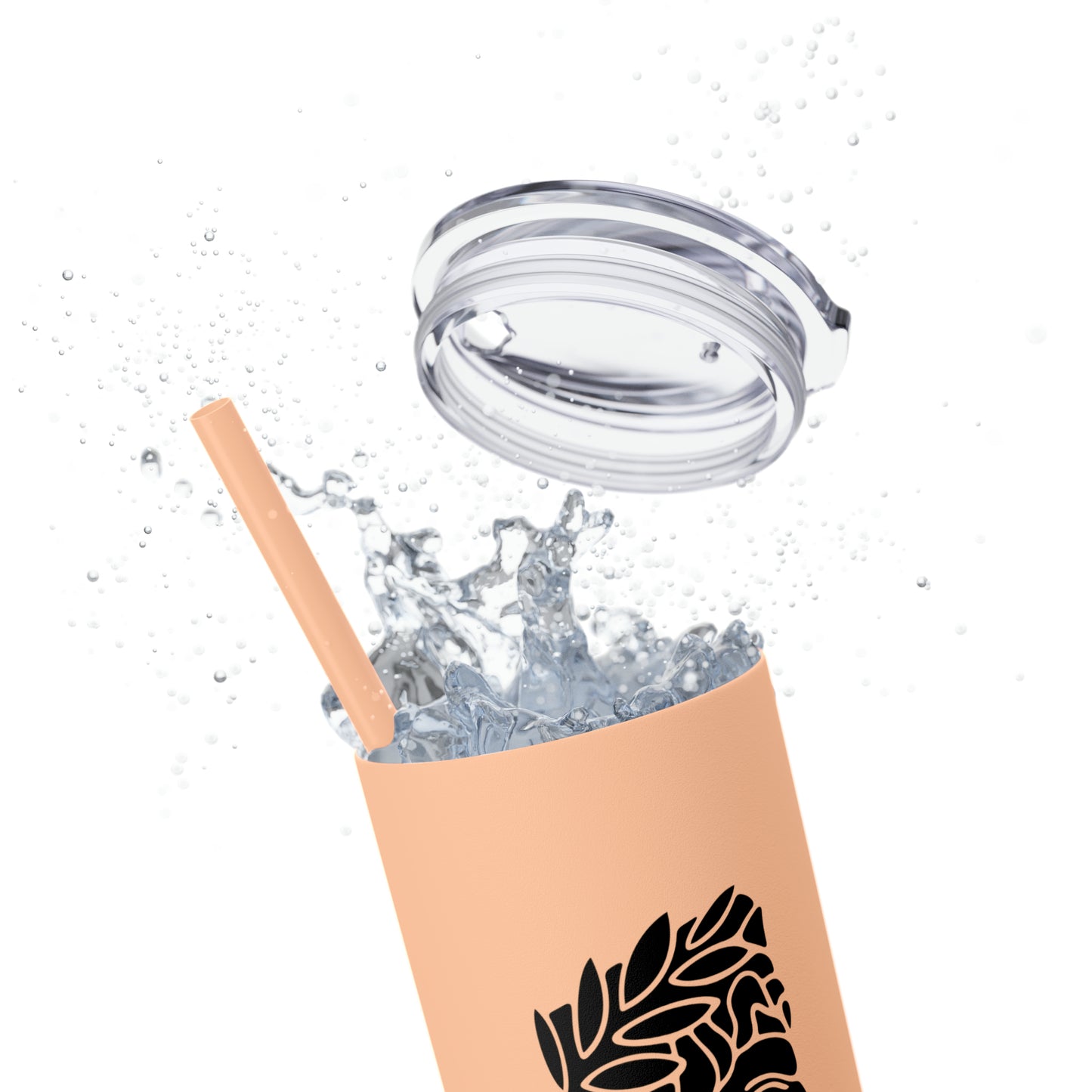 Zeus Skinny Tumbler with Straw, 20oz