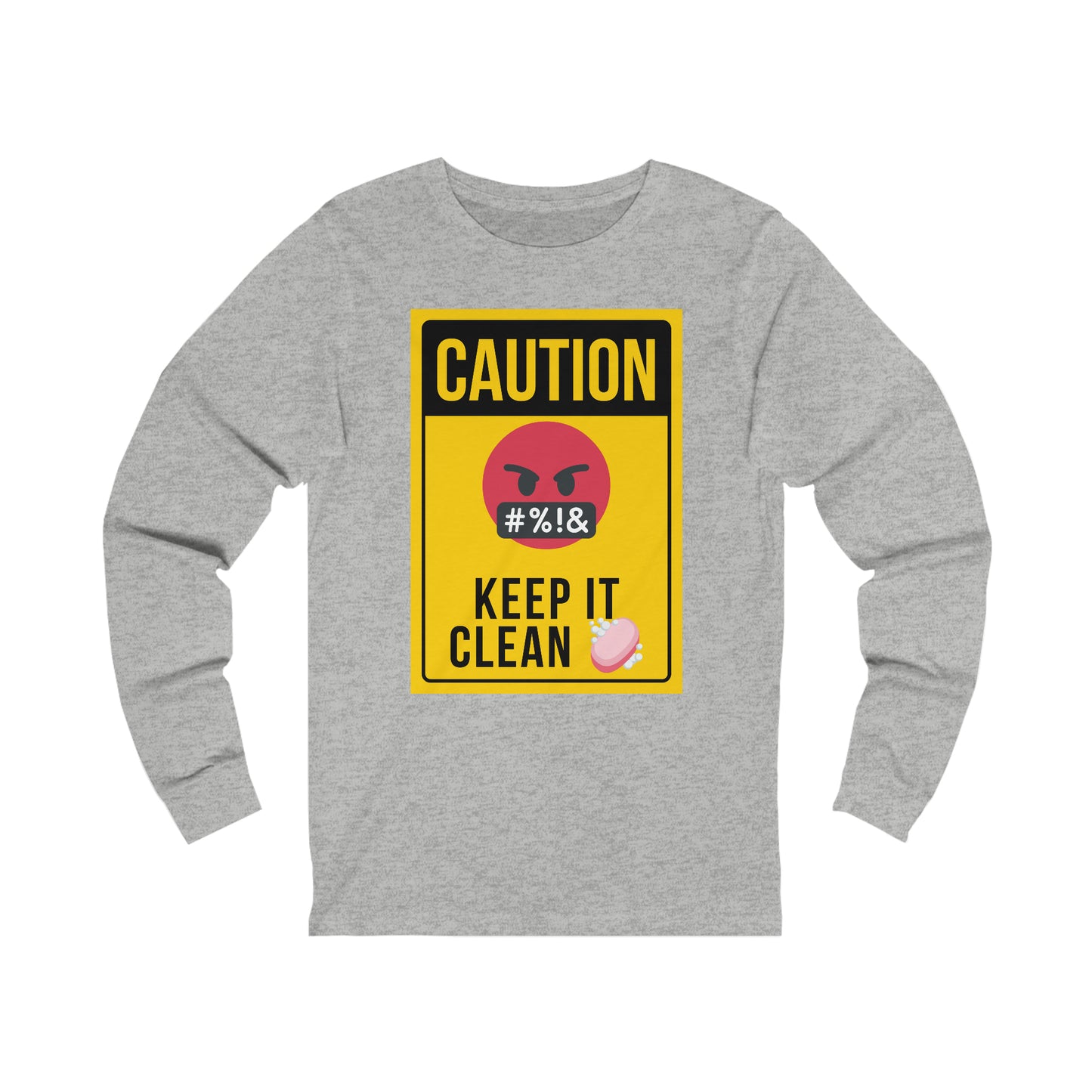 Zeus Keep It Clean Unisex Jersey Long Sleeve Tee