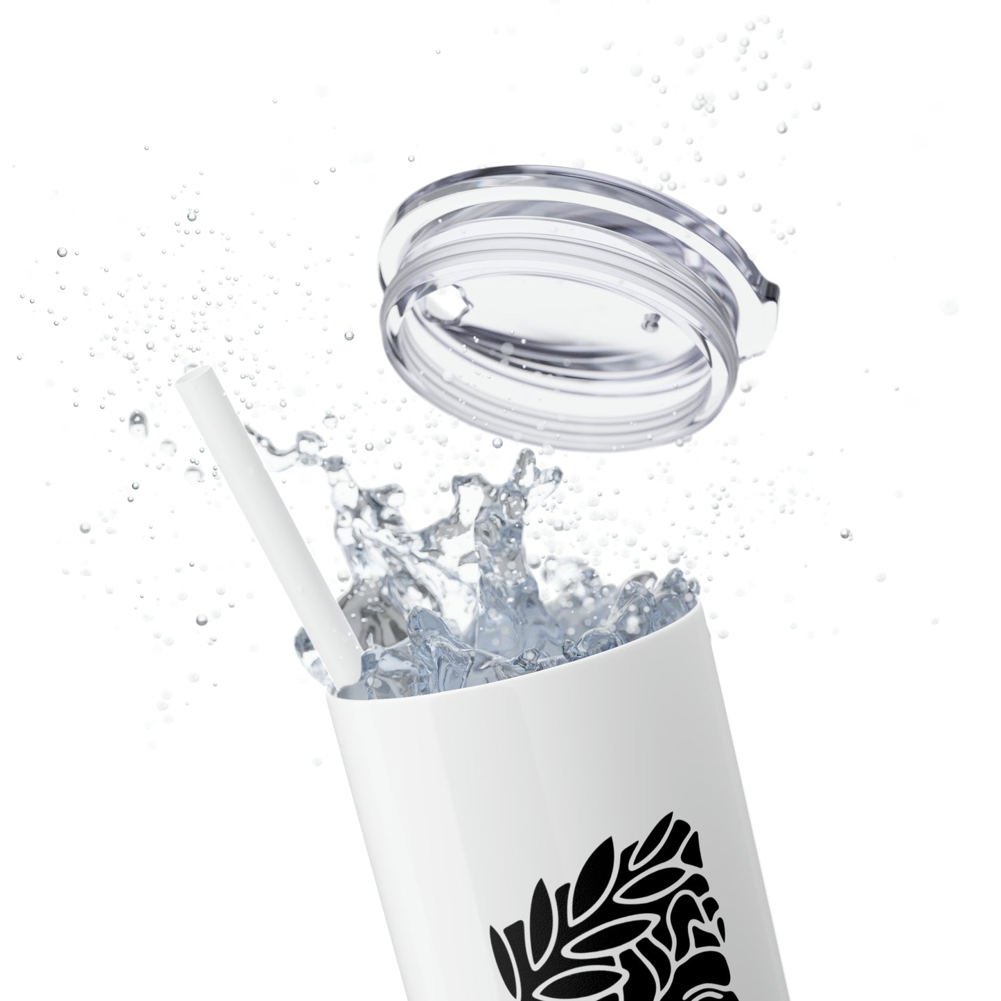 Zeus Skinny Tumbler with Straw, 20oz