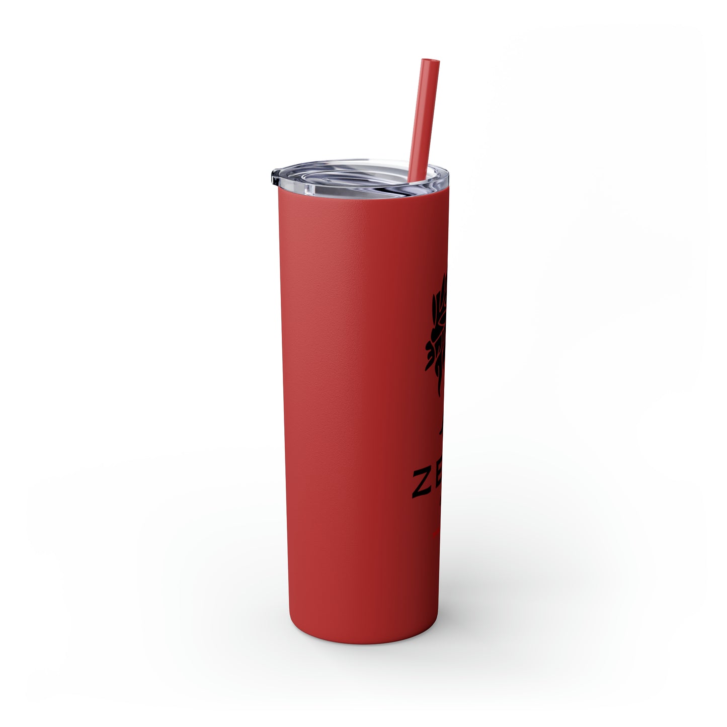 Zeus Skinny Tumbler with Straw, 20oz