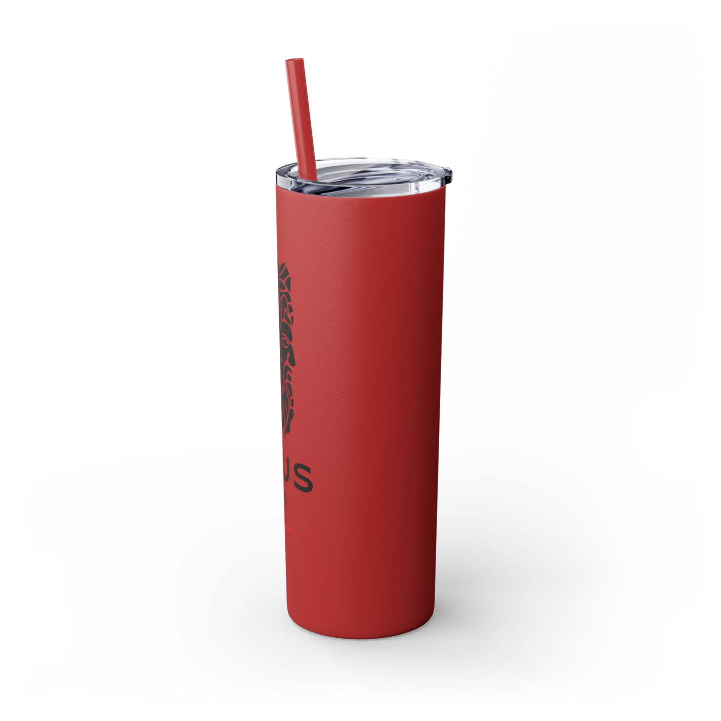 Zeus Skinny Tumbler with Straw, 20oz