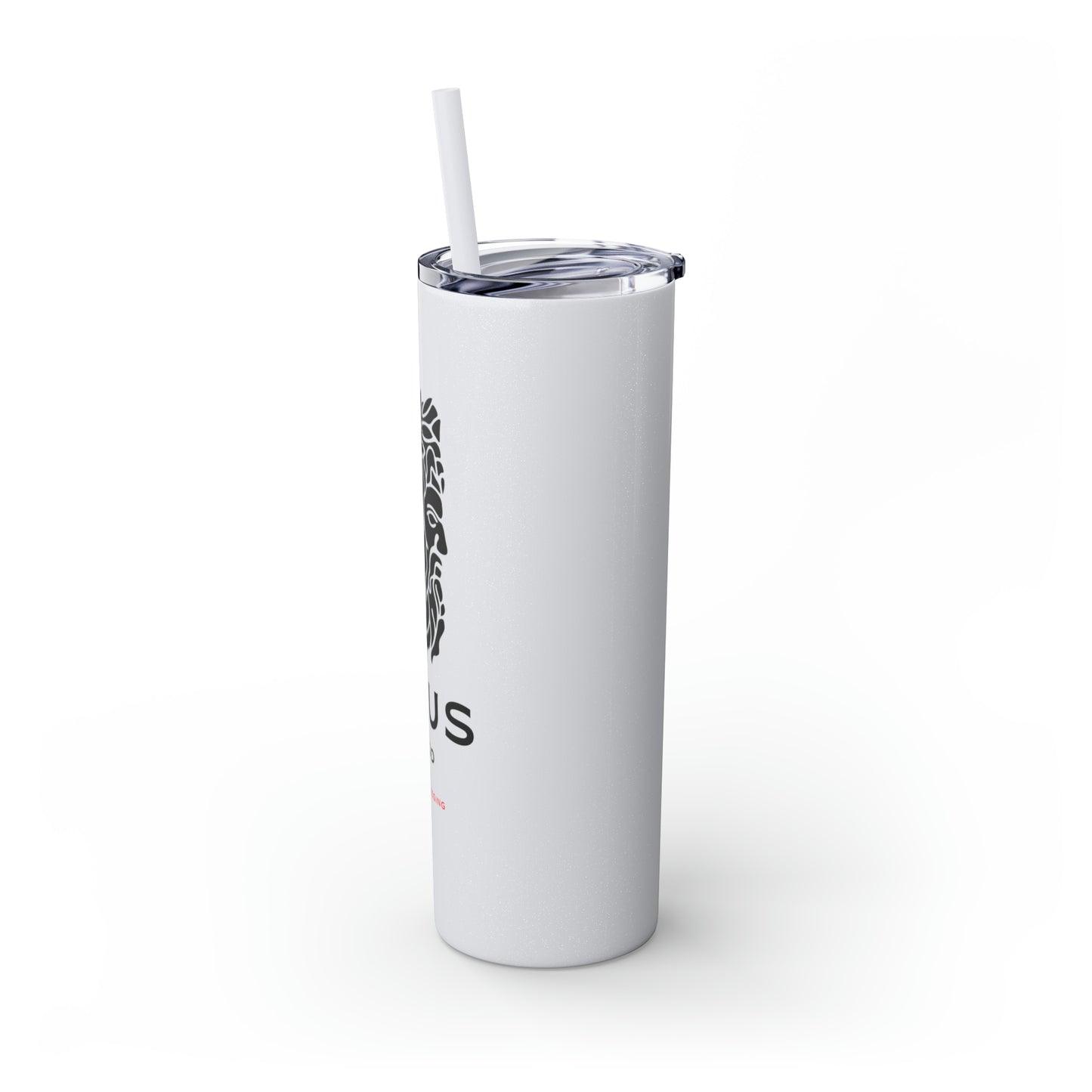 Zeus Skinny Tumbler with Straw, 20oz