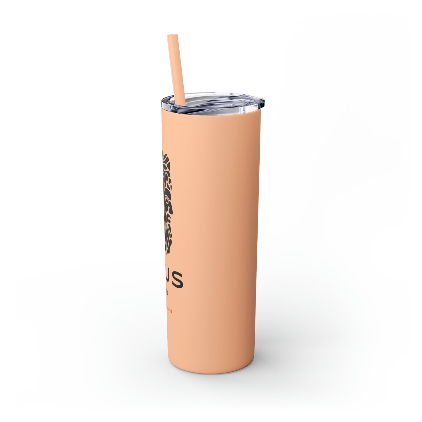 Zeus Skinny Tumbler with Straw, 20oz