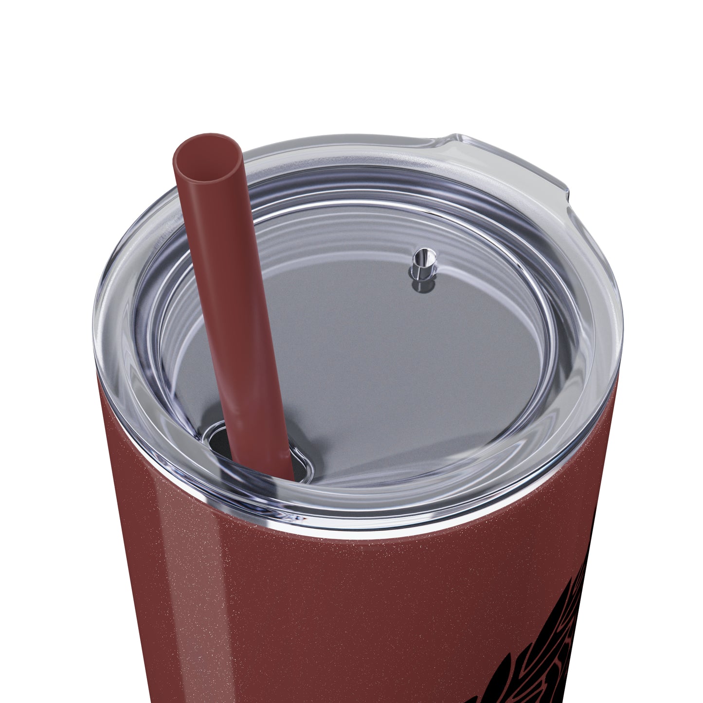 Zeus Skinny Tumbler with Straw, 20oz