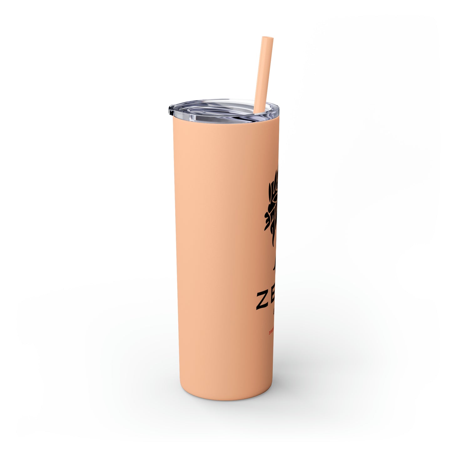 Zeus Skinny Tumbler with Straw, 20oz