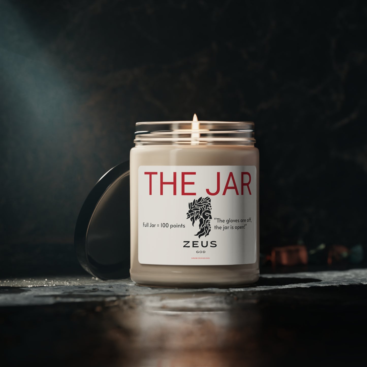 Zeus Jar:  The Gloves Are Off - Scented Soy Candle, 9oz