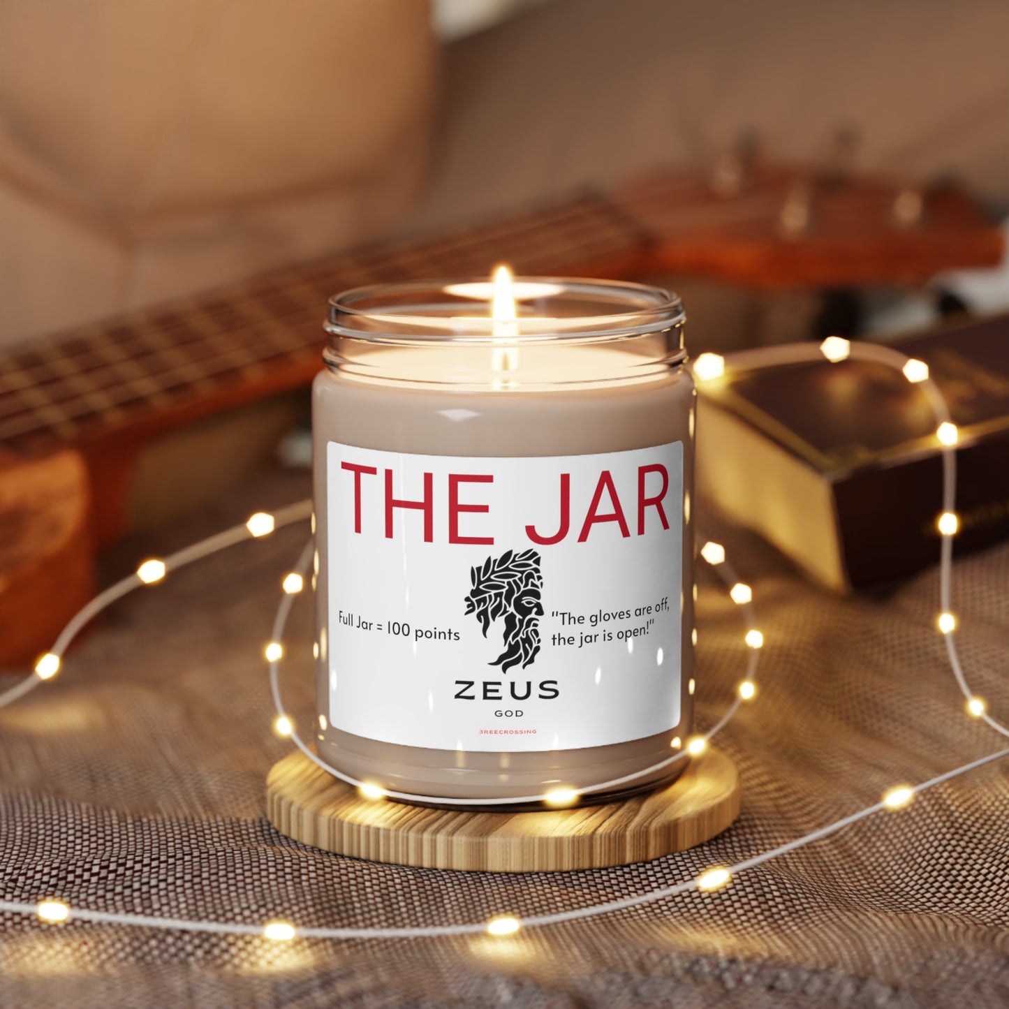 Zeus Jar:  The Gloves Are Off - Scented Soy Candle, 9oz