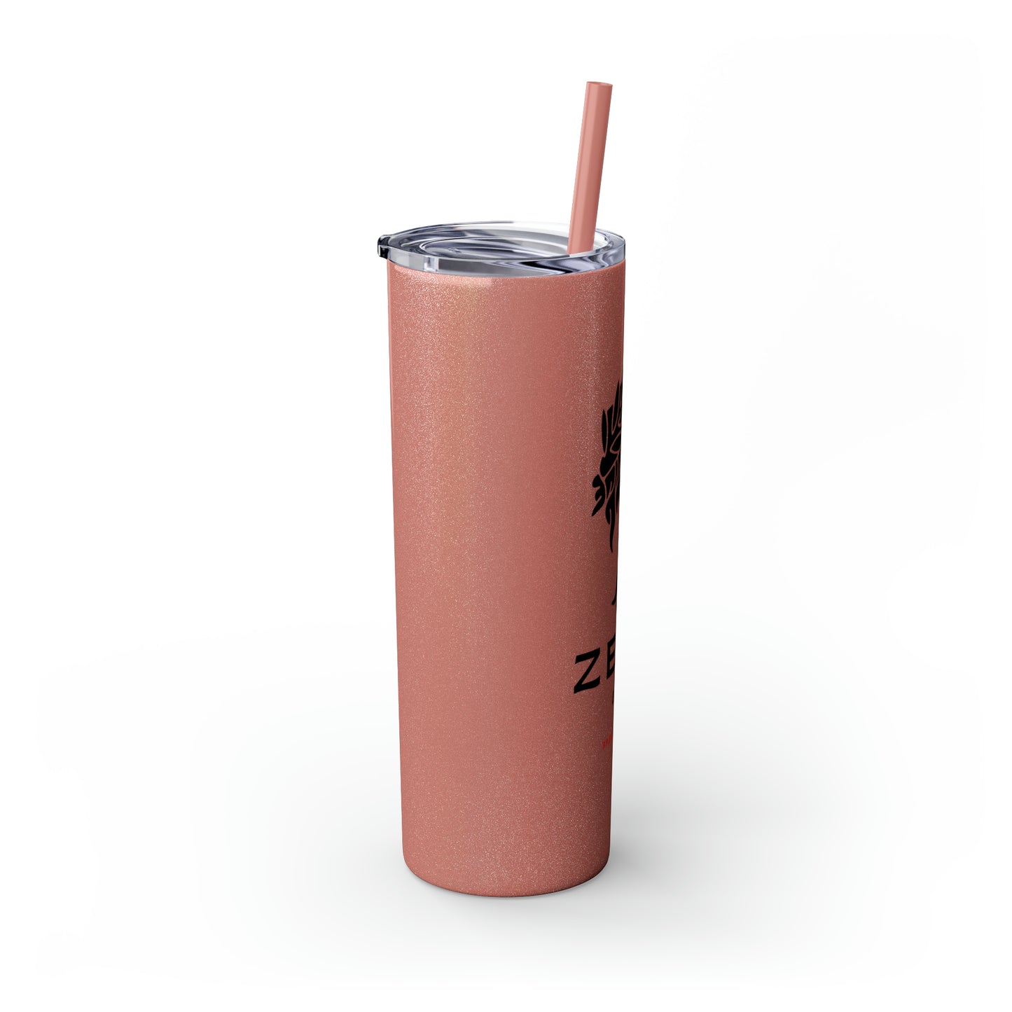 Zeus Skinny Tumbler with Straw, 20oz