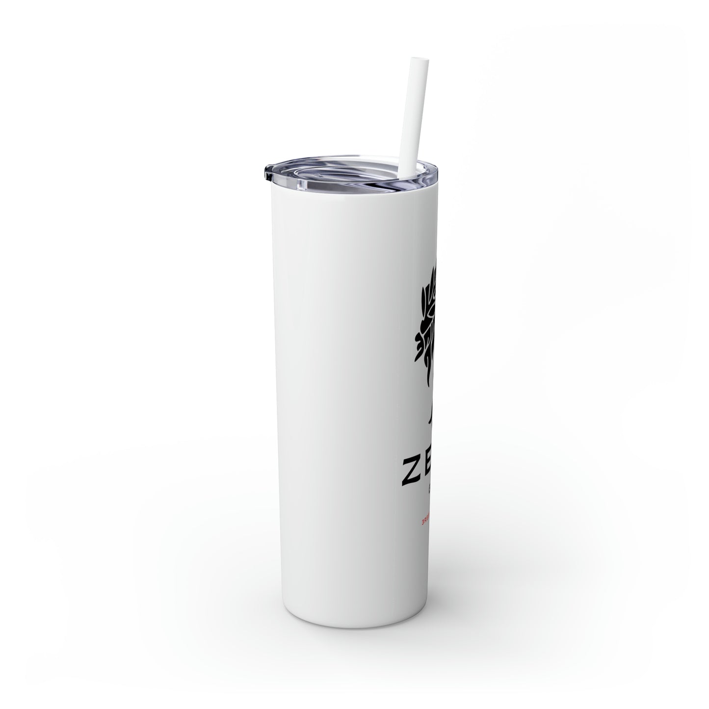 Zeus Skinny Tumbler with Straw, 20oz