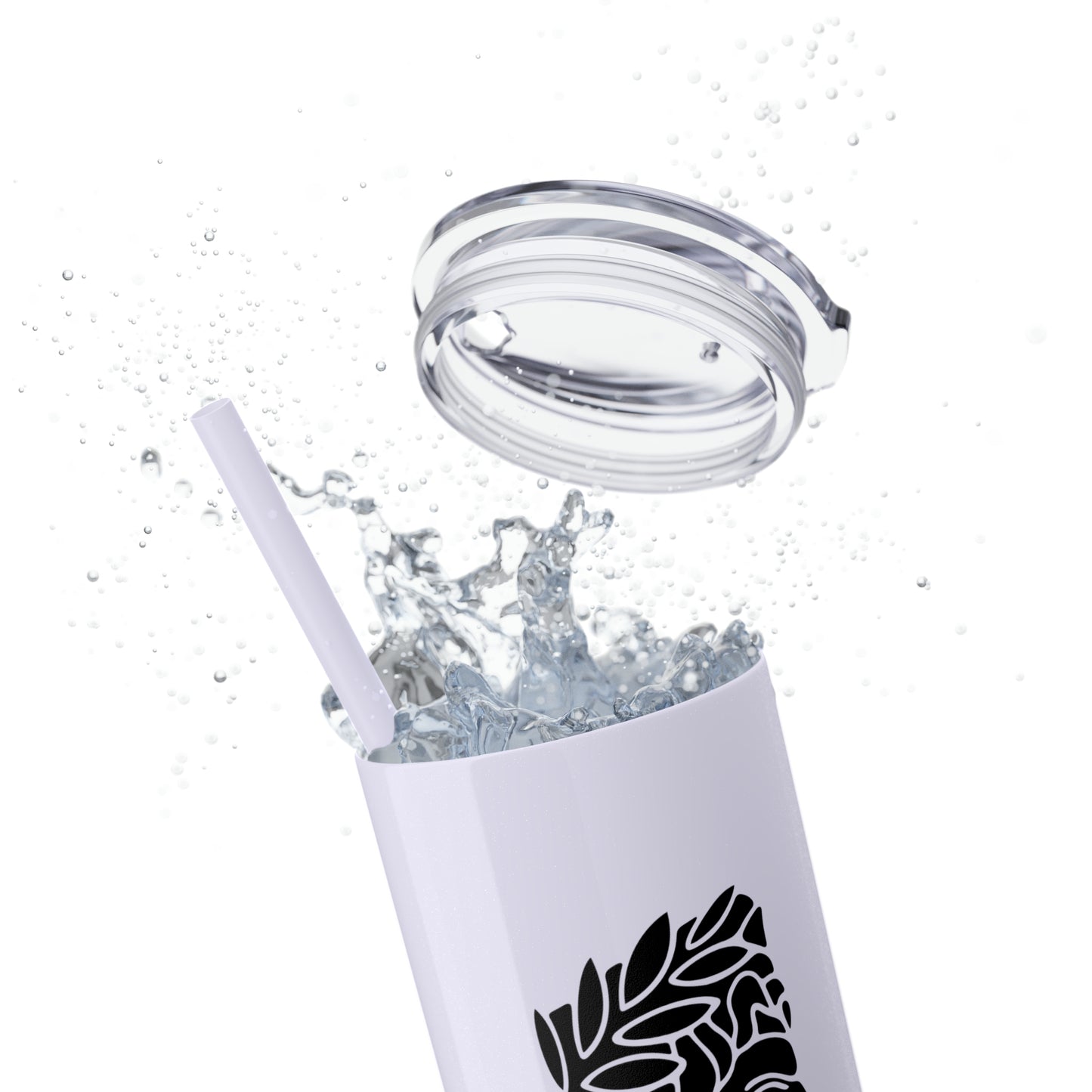 Zeus Skinny Tumbler with Straw, 20oz