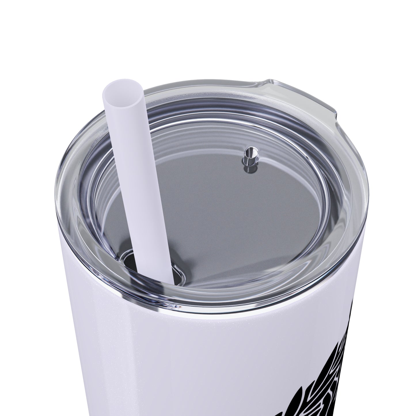 Zeus Skinny Tumbler with Straw, 20oz