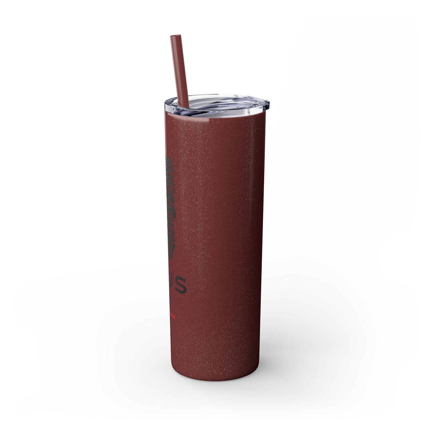 Zeus Skinny Tumbler with Straw, 20oz