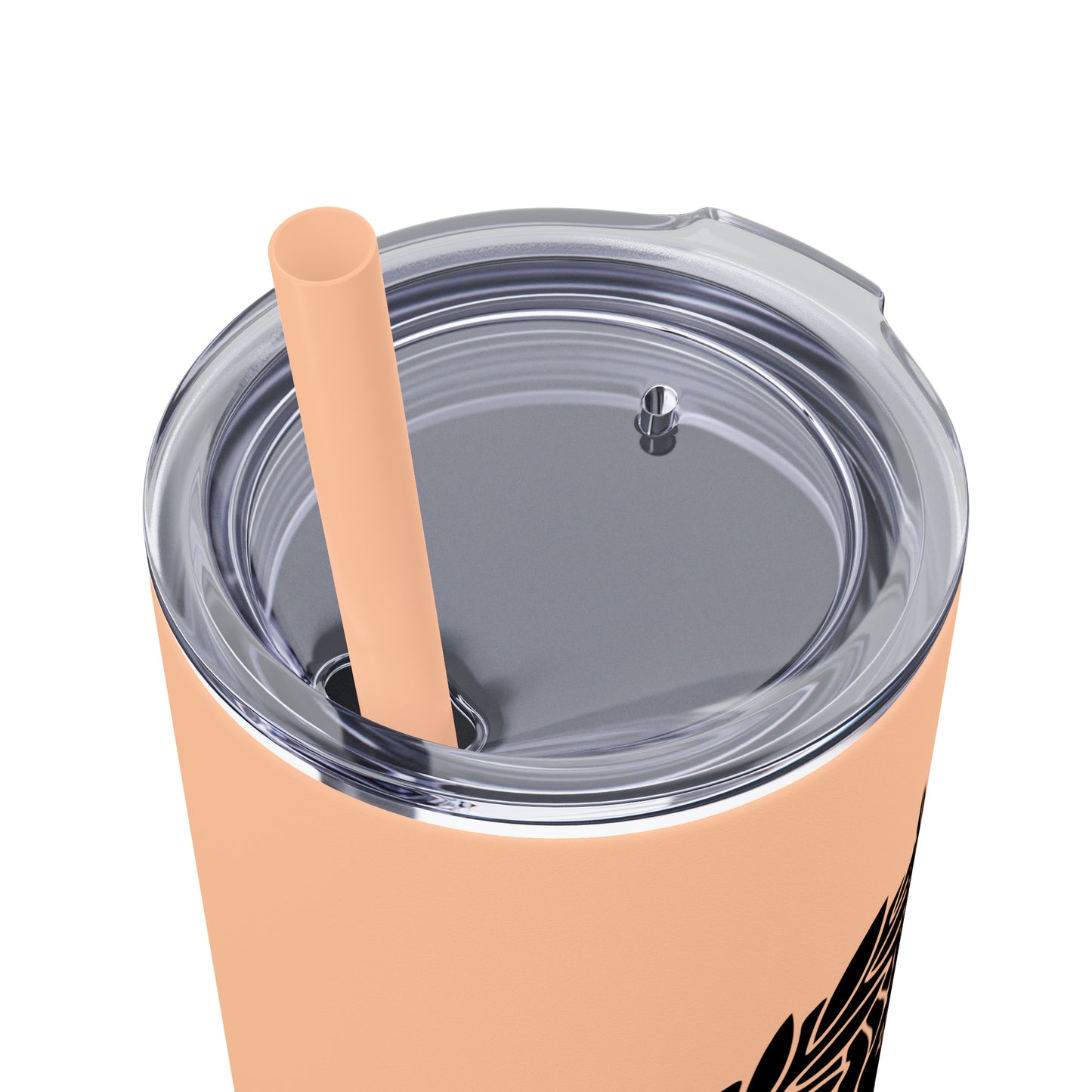Zeus Skinny Tumbler with Straw, 20oz