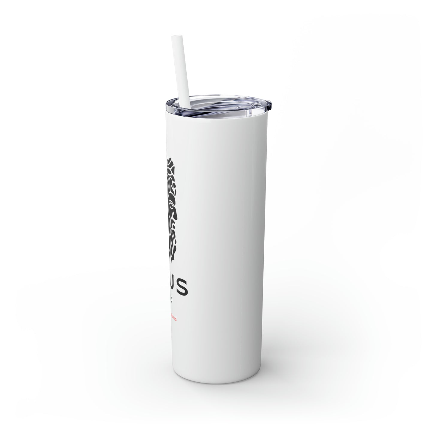 Zeus Skinny Tumbler with Straw, 20oz