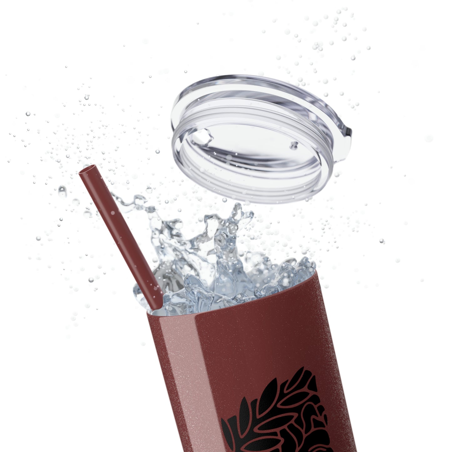 Zeus Skinny Tumbler with Straw, 20oz